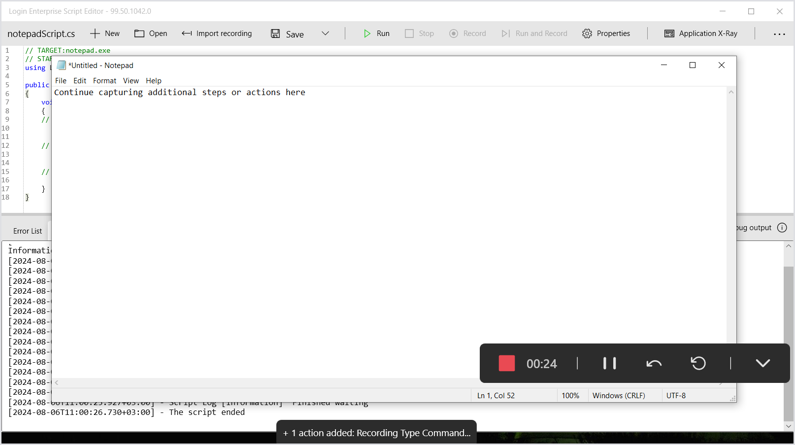 Script Recorder – Login VSI