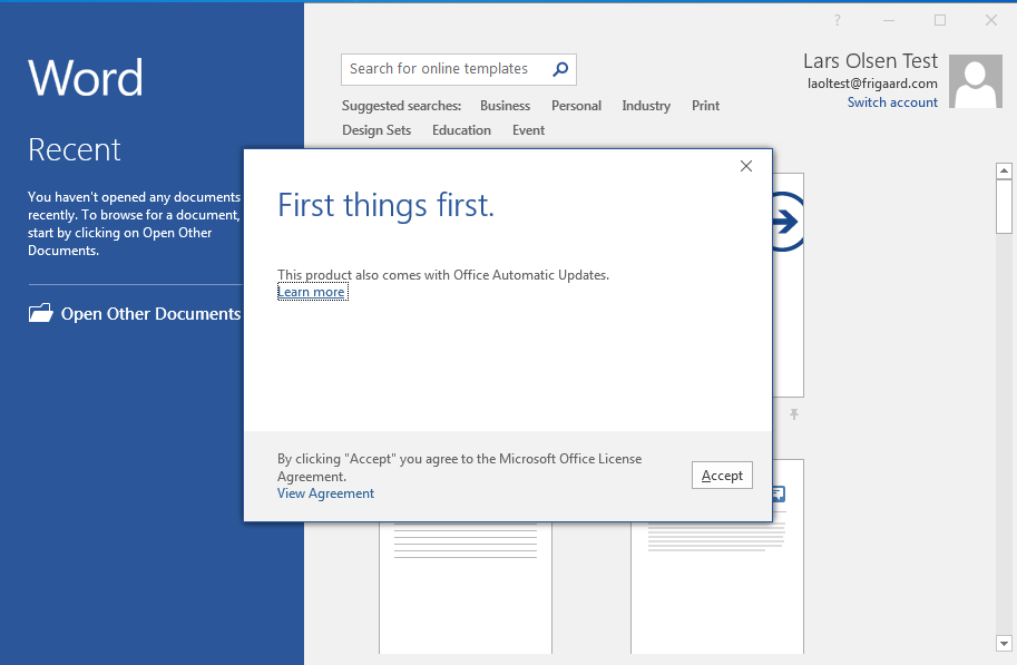 microsoft word login