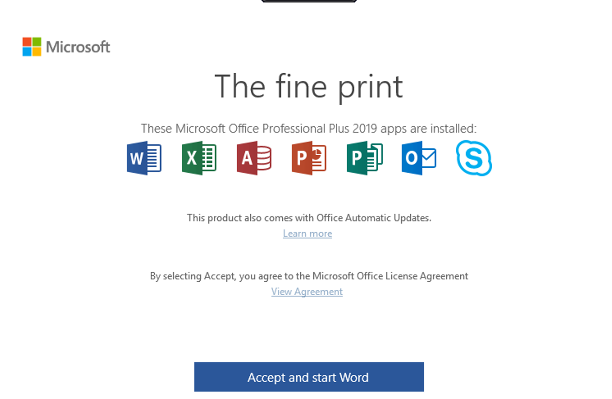 Microsoft Office 2019 Professional Plus Open License